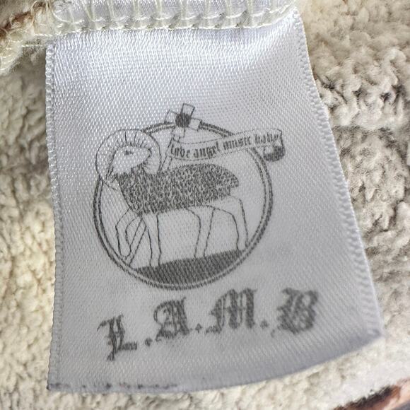 ✨🆕BNWOT!L.A.M.B. Vintage Y2K Rare “Are You Lamb Enough” Leopard Print Hoodie S✨ - Picture 10 of 11